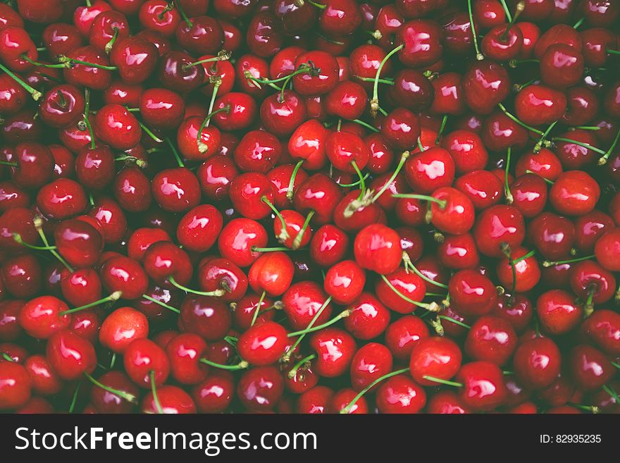 Pile of Cherry Fruit