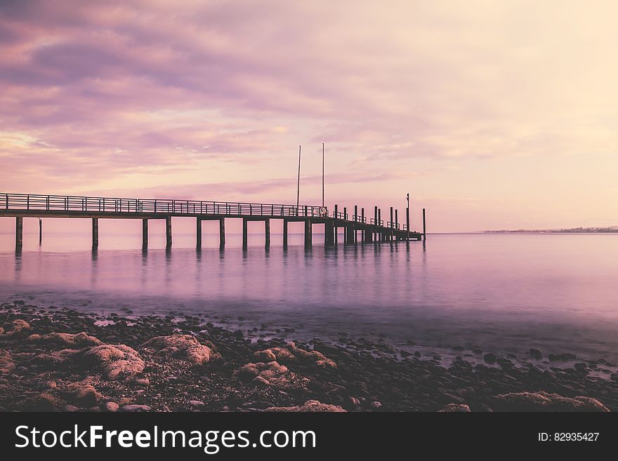 Sea Dock during Golden Hour