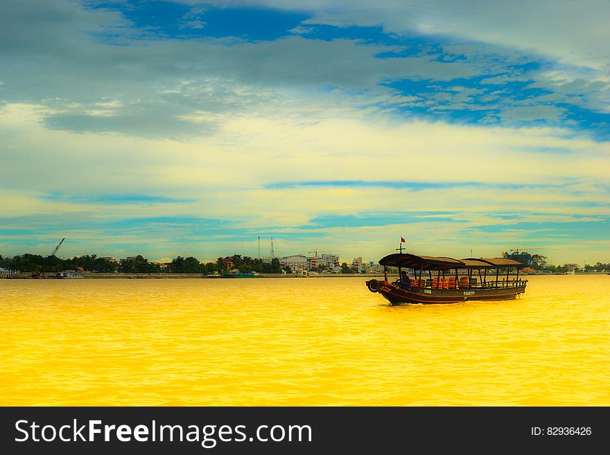 Boat on Yellow River