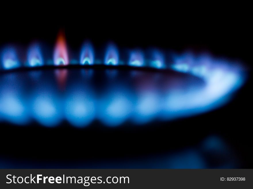 Close Up Photography of Stove Fire