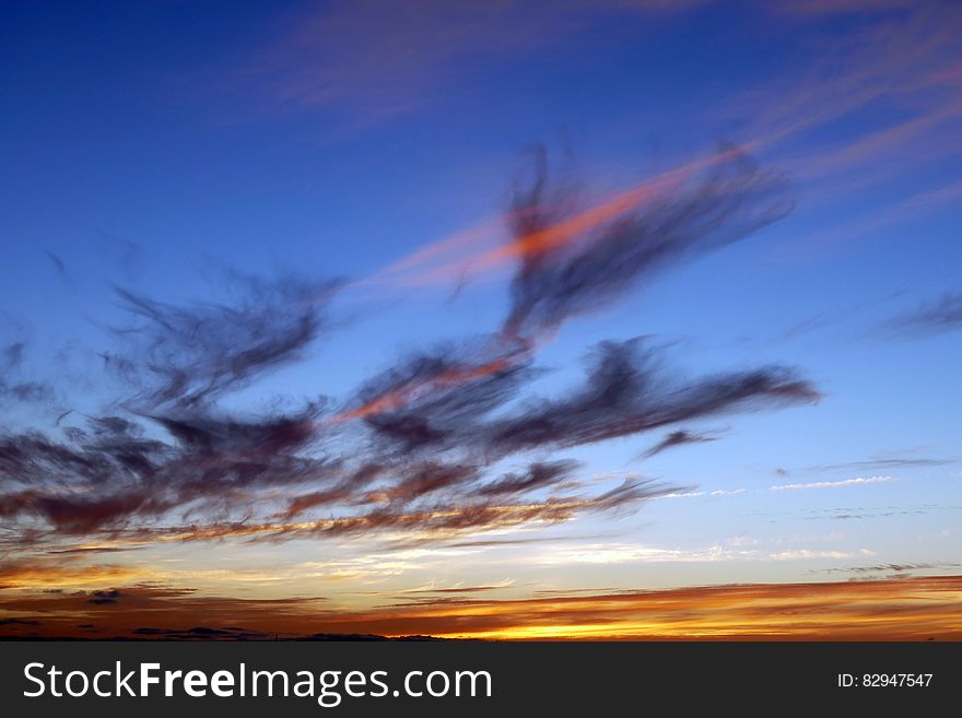 Yellow And Blue Sky