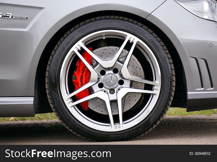 Black Rubber Mercedes Benz Automotive Wheel
