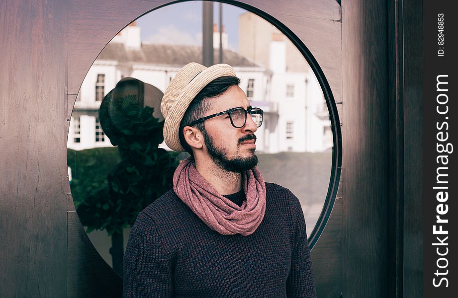 Man Wearing Brown Fedora Hat Photo