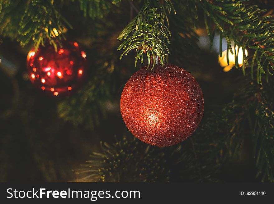 Decorations On Christmas Tree
