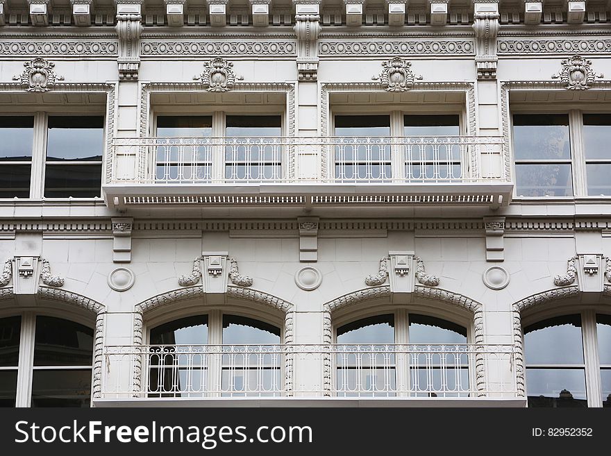 White Building With Terrace