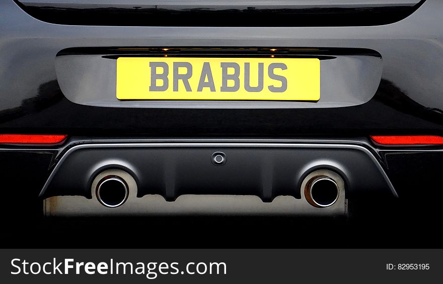 Brabus Plate On Auto