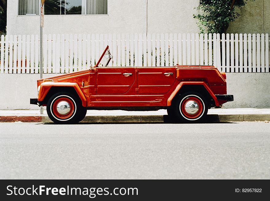 Vintage Red Car