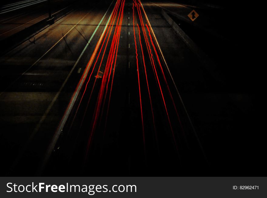 Night Photography of Car Traffic