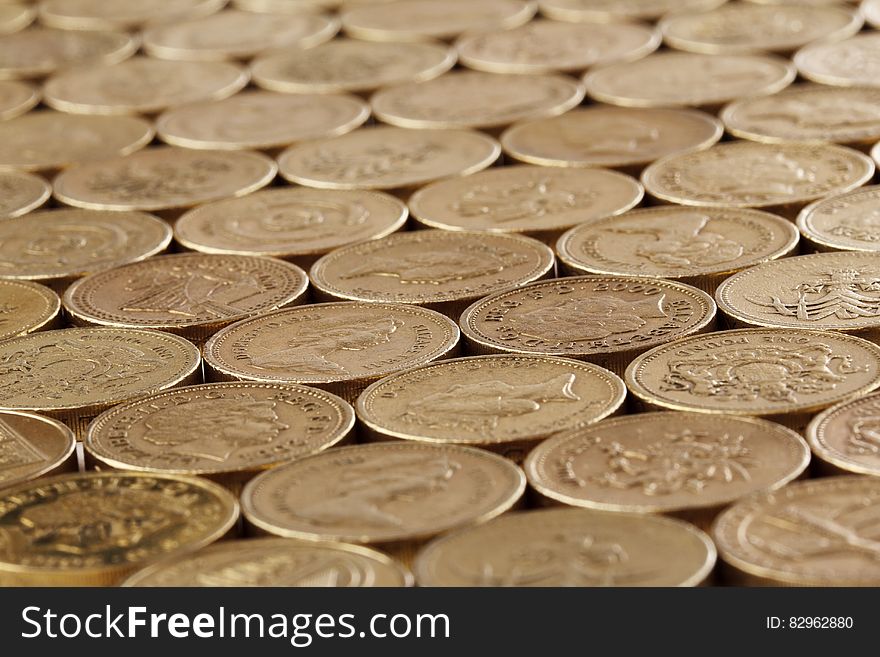 Gold Round Coins