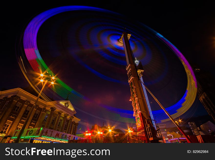 High Rise Building With Lights