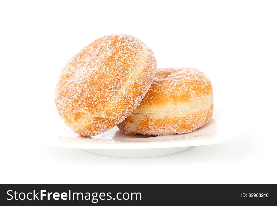 Two Creme Filled Donuts