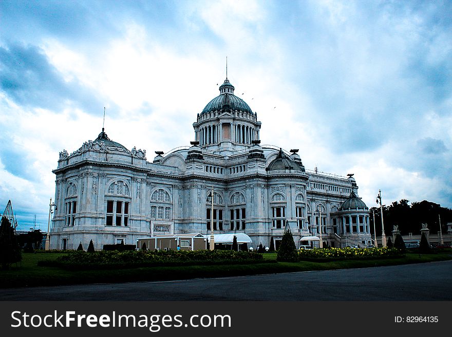Ananta Samakhom Throne Hall, Dusit Palace built by King Rama V in 1907 in neo-classical Renaissance architecture style in Thailand.