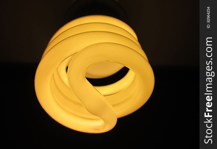 White Spiral Light Bulb