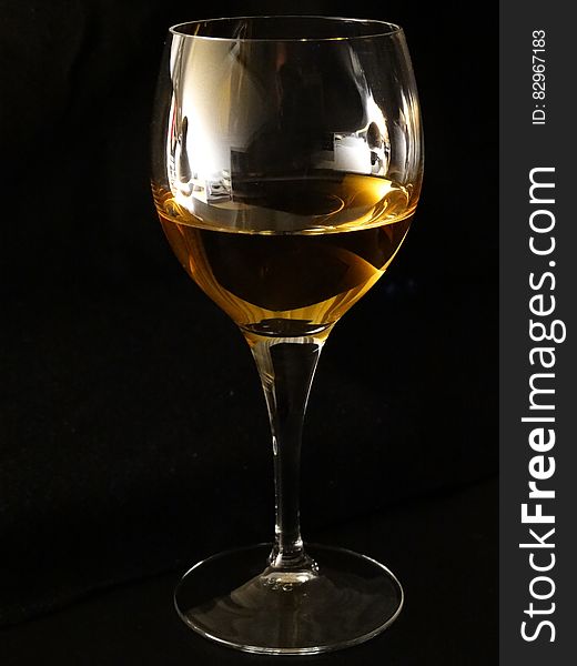 Clear Long Steam Wine Glass