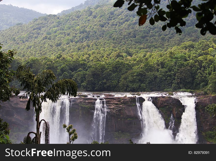 Scenic View of Waterfall