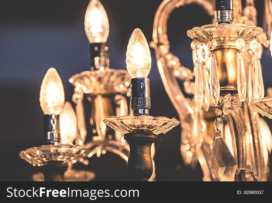 Close-up Of Illuminated Light Bulb