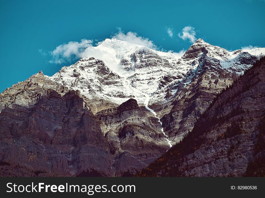 Snow Covered Mountain during Daytime