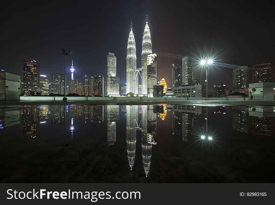 Kuala Lumpur, Malaysia at night