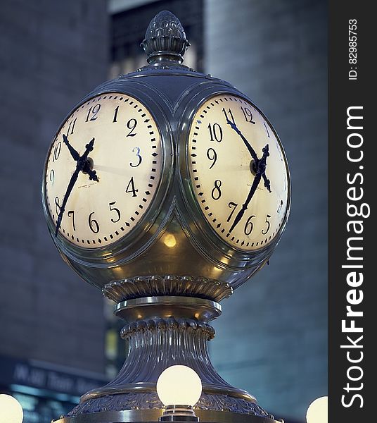 Clock In Grand Central Station, New York