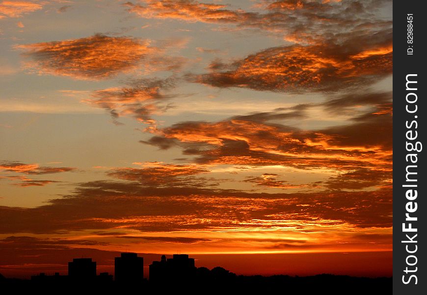 Orange Sky during Dawn