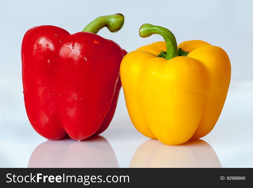 Yellow and Red Bell Pepper