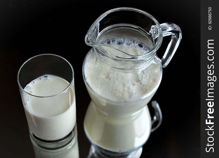 Jug And Glass Of Milk