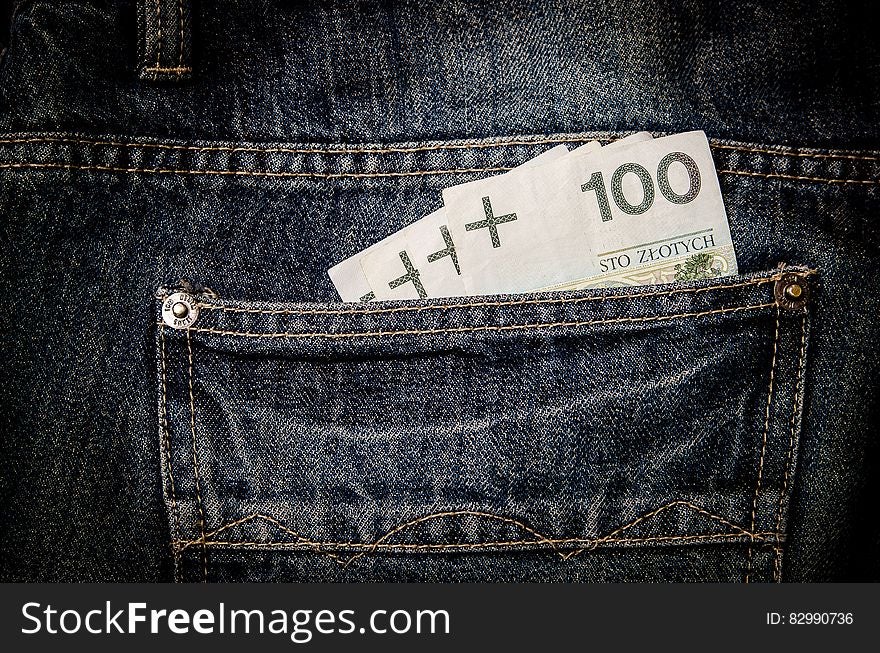 100 Banknote on Pocket