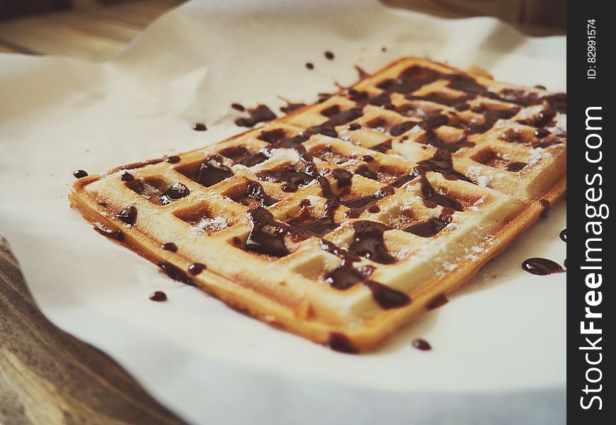 Chocolate Covered Waffles