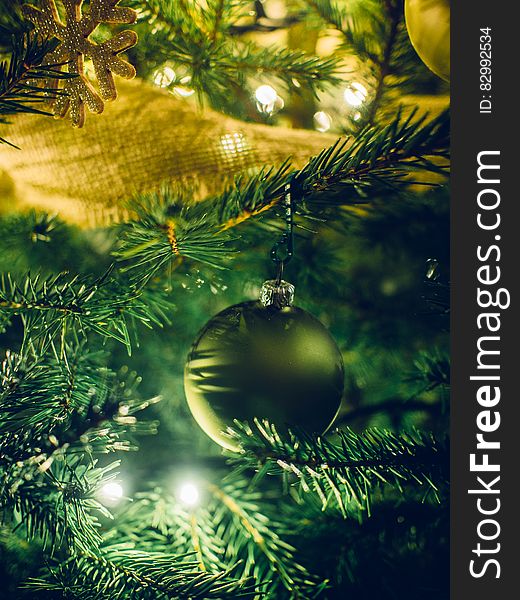 Ornaments On Christmas Tree