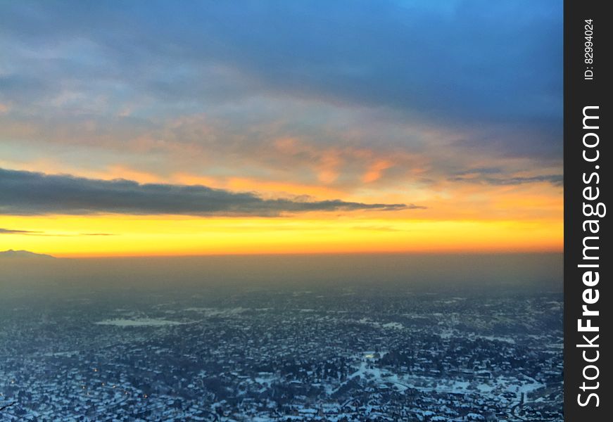 Sunset Over Valley