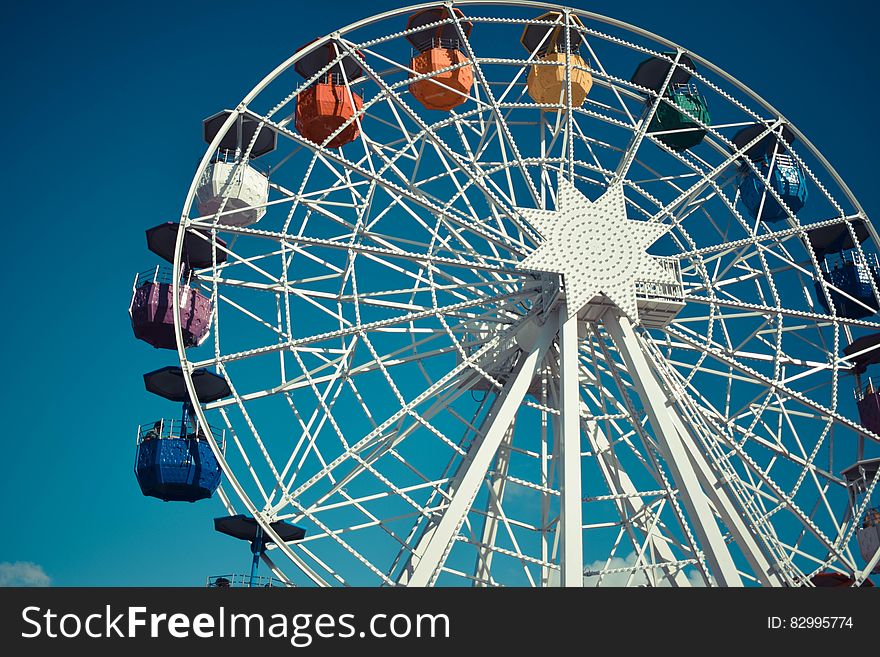 White Steel Ferris Wheel