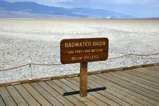 Badwater Basin Royalty Free Stock Photos