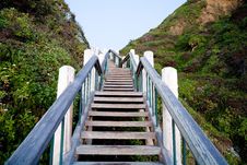 Wooden Stairs Stock Images