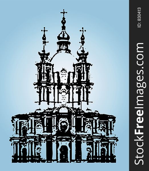 Russian temple (illustration)