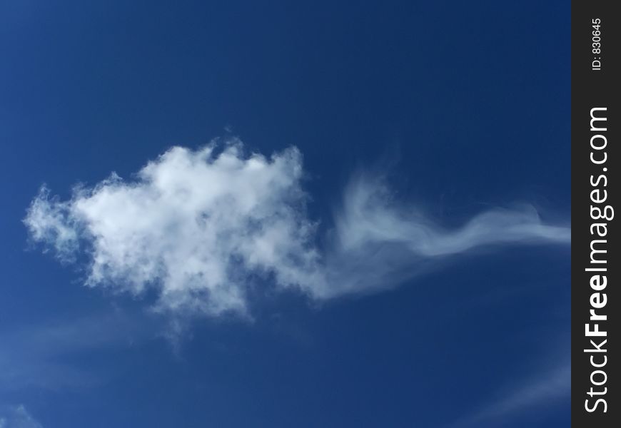 Unusual cloud shape.