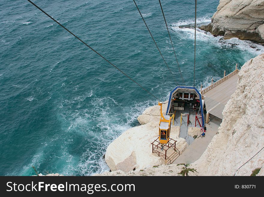 Funicular on  Rosh Hanikra , Israel