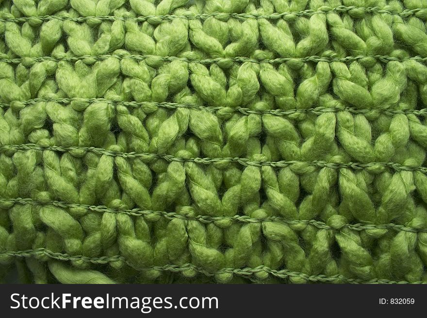 Green wool