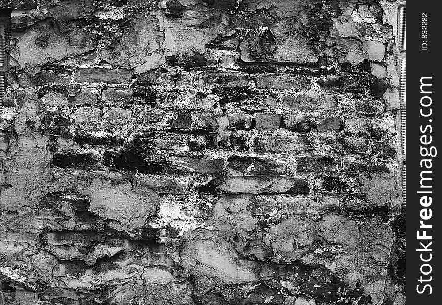 Grungey old brick wall