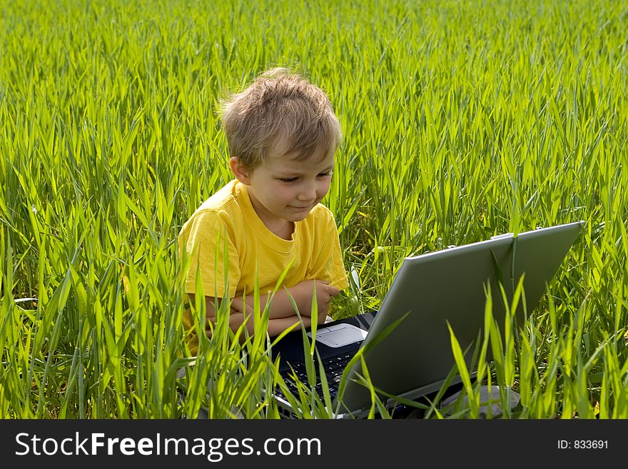 Boy With Laptop