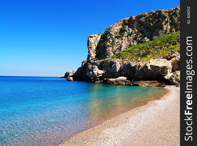 PART OF THE KAKI THALASSA BEACH. PART OF THE KAKI THALASSA BEACH