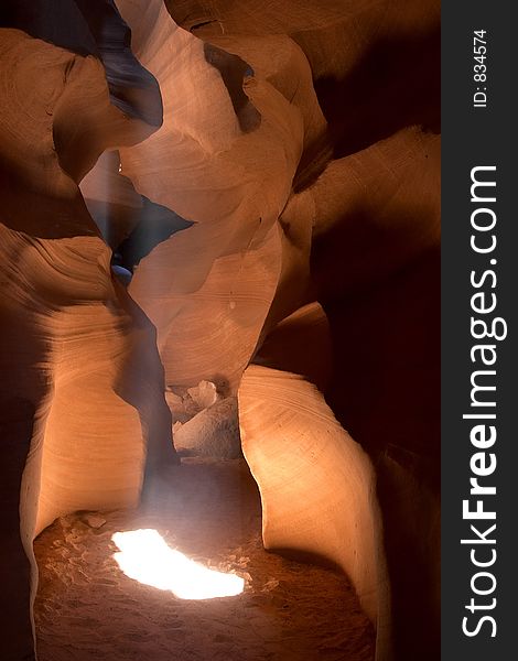 Slot Canyon in Arizona's Upper Antelope Canyon. Slot Canyon in Arizona's Upper Antelope Canyon