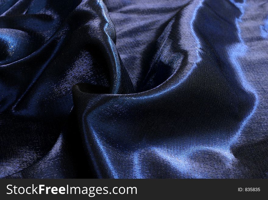 Blue silk - background