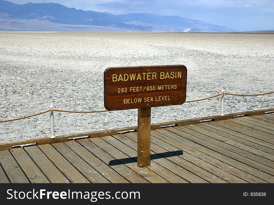 Badwater Basin in Death Valley