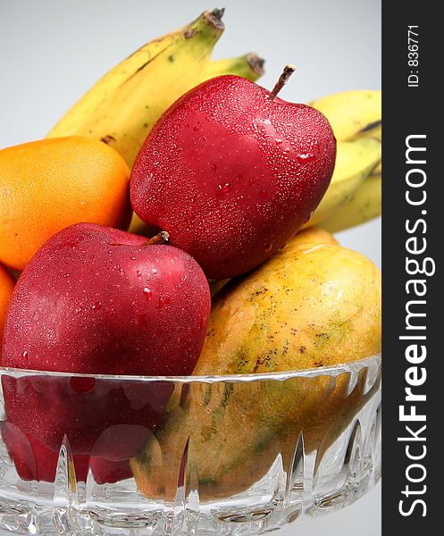 Mixed fruit in a bowl.