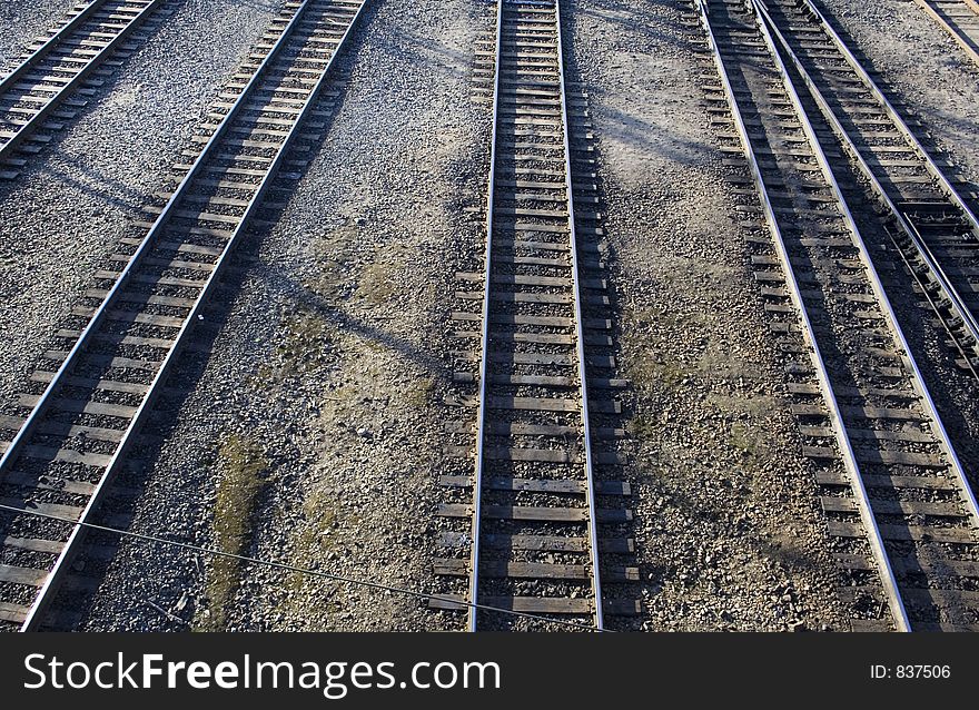Double-track railway. Double-track railway
