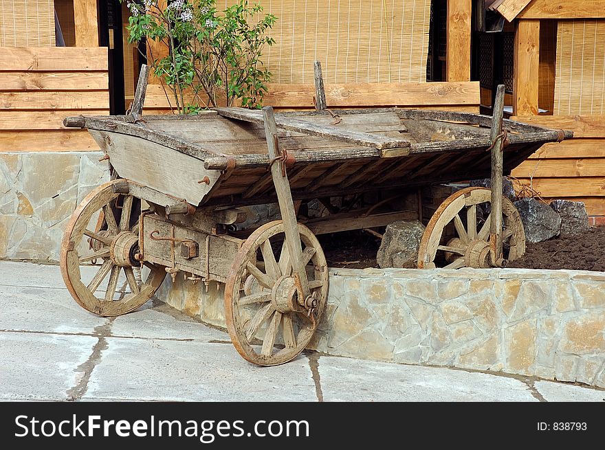 Old rustic horse cart