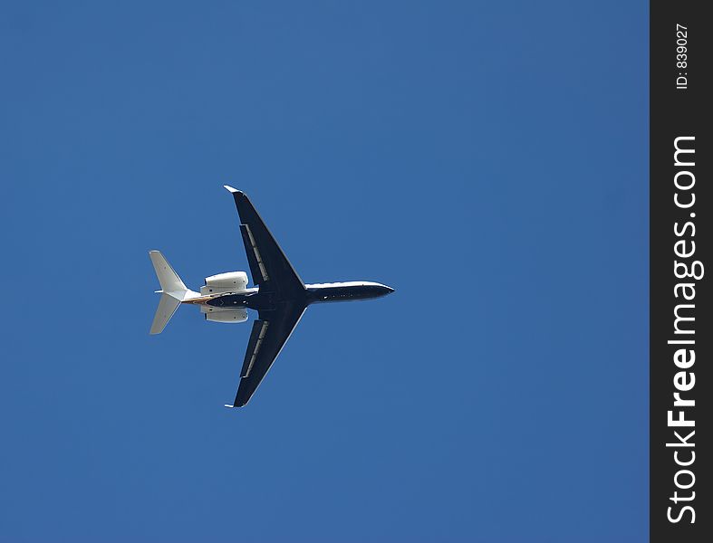 Jet flying over