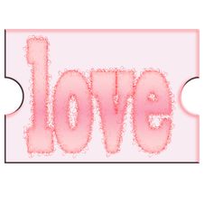 Love Ticket Royalty Free Stock Image Love Ticket Royalty Free Stock Image