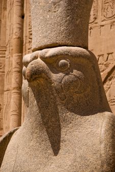 Horus, Temple Of Edfu Royalty Free Stock Photo