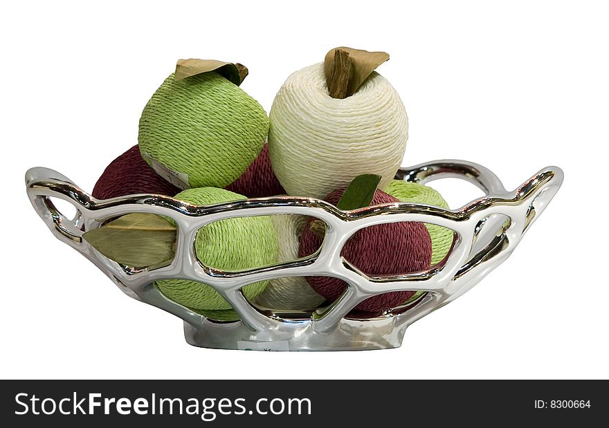 The siver fruit plate